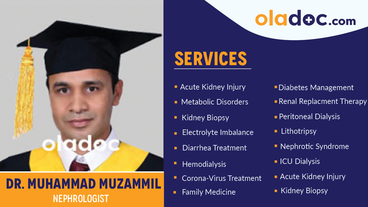 Services  provided by Dr. Muhammad Muzammil